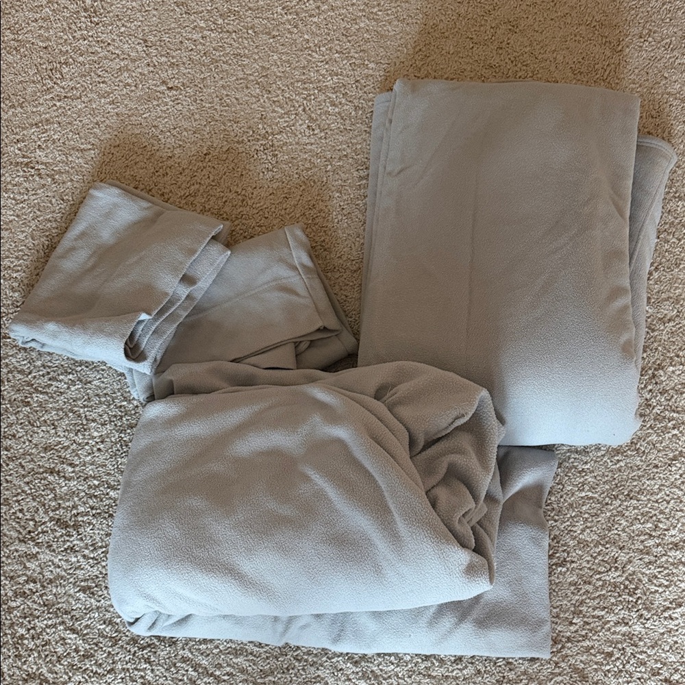 Light Gray Fleece Bedding Sheets